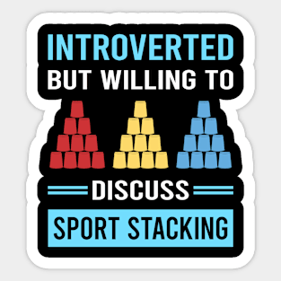 Introverted Sport Stacking Cup Stacking Speed Stacking Sticker